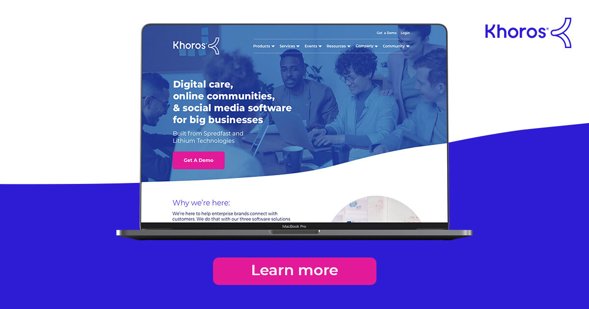 Khoros Digital Care Communities Social Media Software