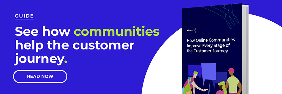 How online communities improve the customer journey